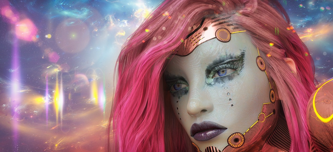 动漫女孩的魅力与幻想,图片交织的魅力与幻想